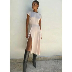 Aritzia Babaton Hamptons  Midi Dress Soft Blush Pink Size 12